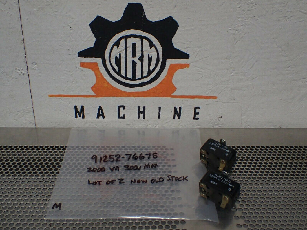 RBM 91252-7667S Relays 2000VA 300V Max New No Box (Lot of 2) See All Pictures