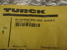 Load image into Gallery viewer, Turck 34783 B1141/PG9 Connectors New Old Stock (Lot of 3) See All Pictures
