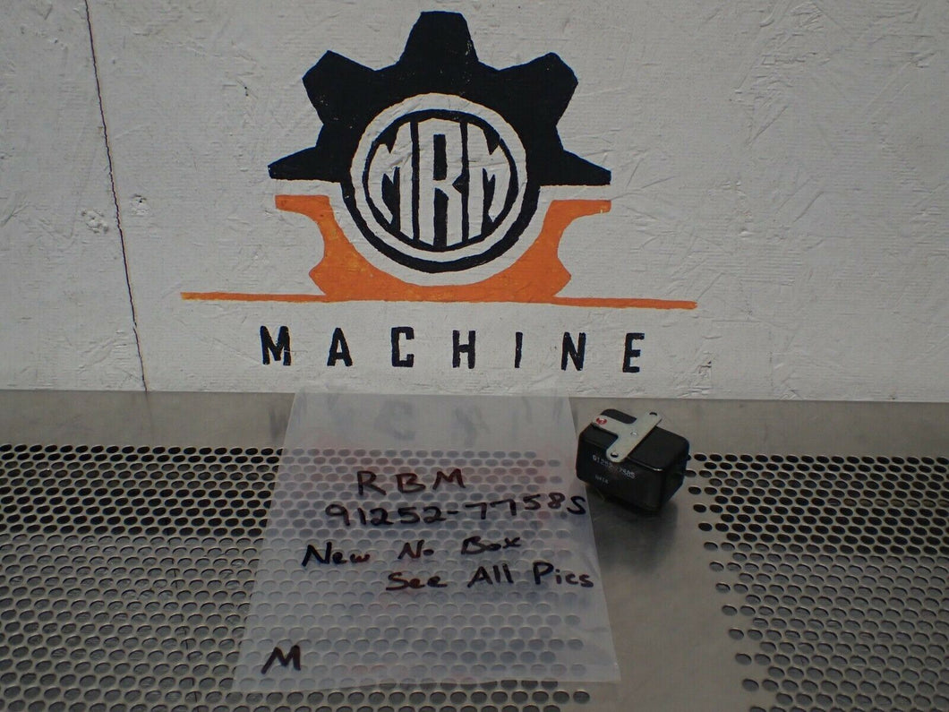RBM 91252-7758S Relay New No Box See All Pictures