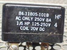 Load image into Gallery viewer, RBM 84-11805-101B Relays 20VDC Coil New No Box (Lot of 3) See All Pictures
