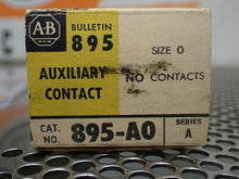 Load image into Gallery viewer, Allen Bradley 895-A0 Ser A Auxiliary Contacts Size 0 New Old Stock (Lot of 2)

