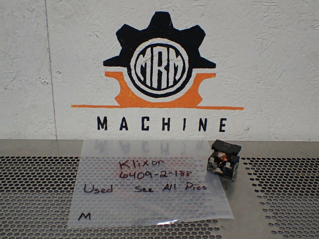 Klixon 6409-2-188 Relay Used With Warranty See All Pictures