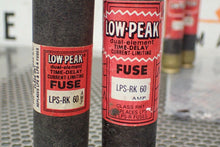 Load image into Gallery viewer, Bussmann Low-Peak LPS-RK60 Fuses 60A 600V New Old Stock (Lot of 6)
